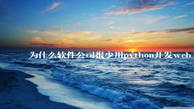 为什么软件公司很少用python开发web?